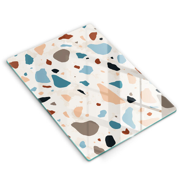 Tábua de cortar de vidro Grés decorativo