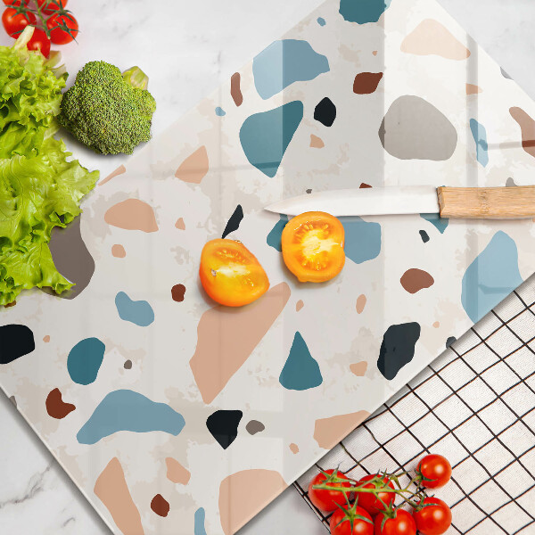 Tábua de cortar de vidro Grés decorativo
