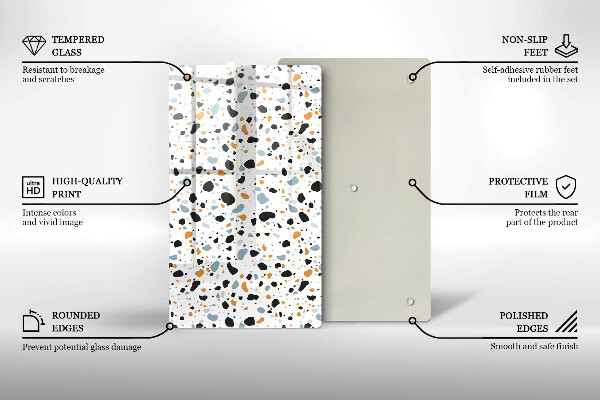 Tábua de corte Grés decorativo