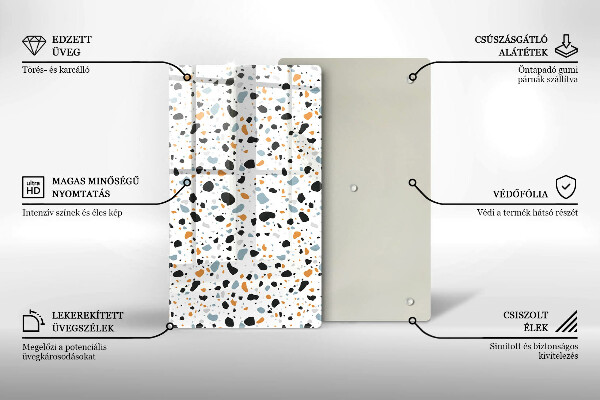 Tábua de corte Grés decorativo