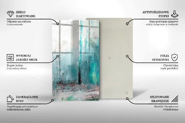 Tábua de cortar alimentos Fundo de pintura abstrata