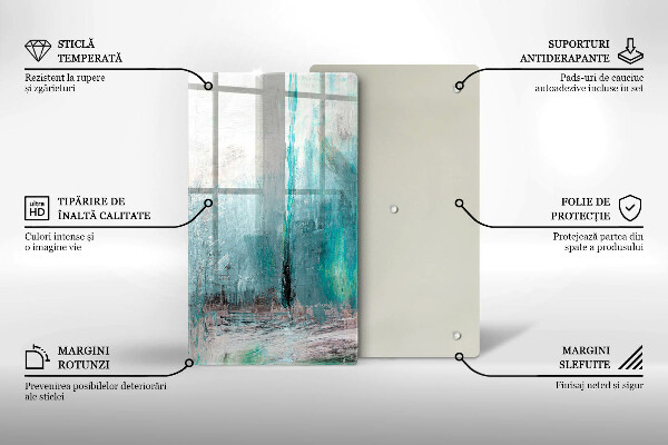 Tábua de cortar alimentos Fundo de pintura abstrata