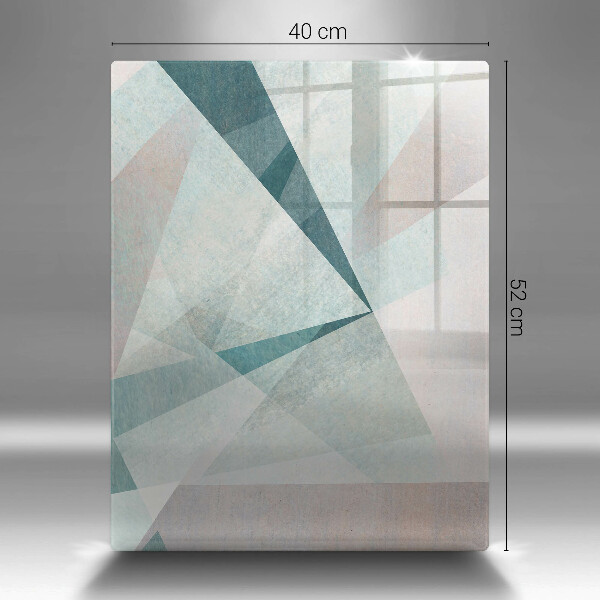 Tábua de cortar de vidro Abstração nítida