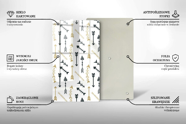 Tábua de corte Padrão de flecha boho