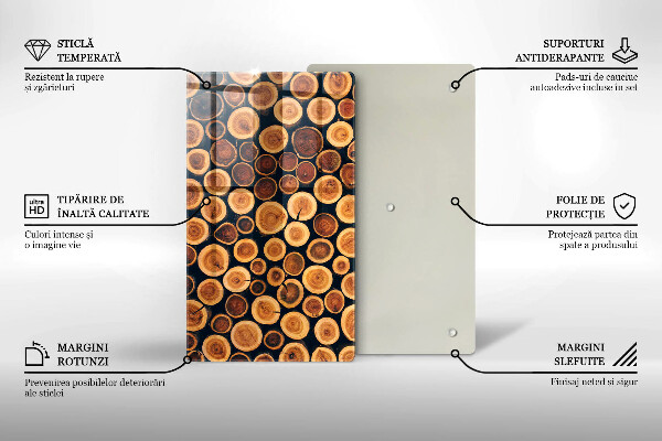 Tábua de cortar Tocos de árvores de madeira
