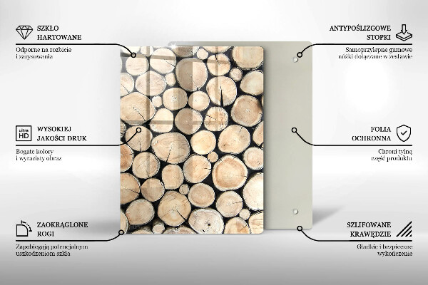 Tábua de cortar Tocos de árvores de madeira