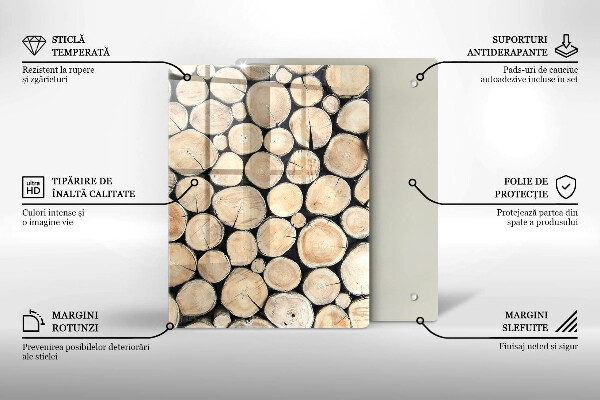 Tábua de cortar Tocos de árvores de madeira
