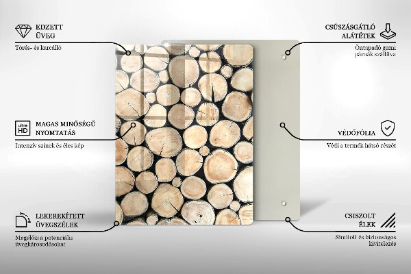 Tábua de cortar Tocos de árvores de madeira