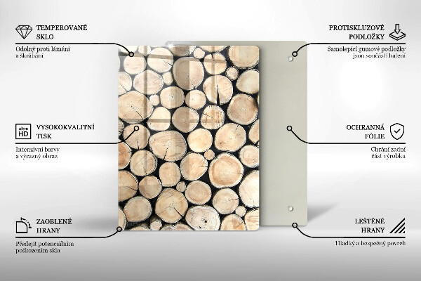 Tábua de cortar Tocos de árvores de madeira