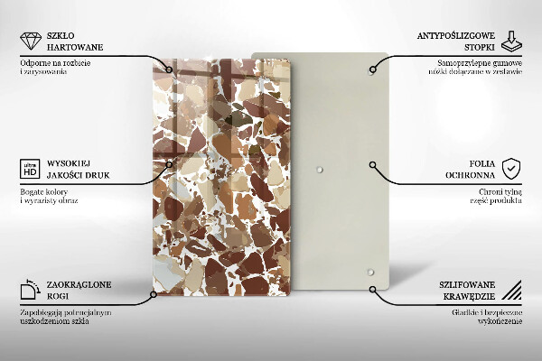 Tábua corte Pontos decorativos de pedra