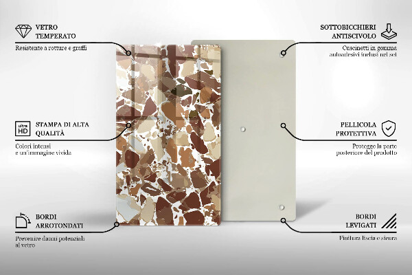 Tábua corte Pontos decorativos de pedra