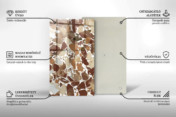 Tábua corte Pontos decorativos de pedra