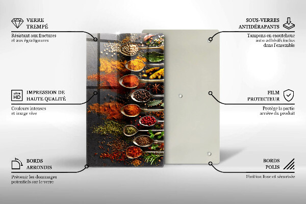 Tábua cozinha colheres de especiarias