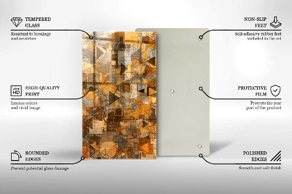 Tábua corte Padrão de formas geométricas
