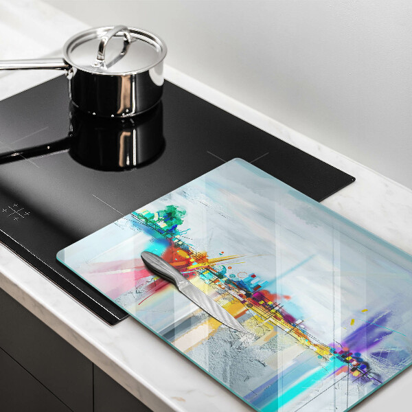 Tábua para corte Abstração pintada