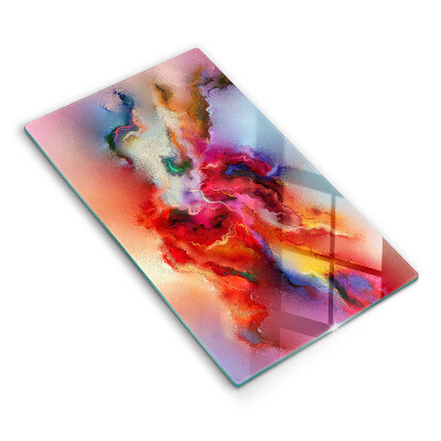 Tábua de vidro Abstração esfumaçada