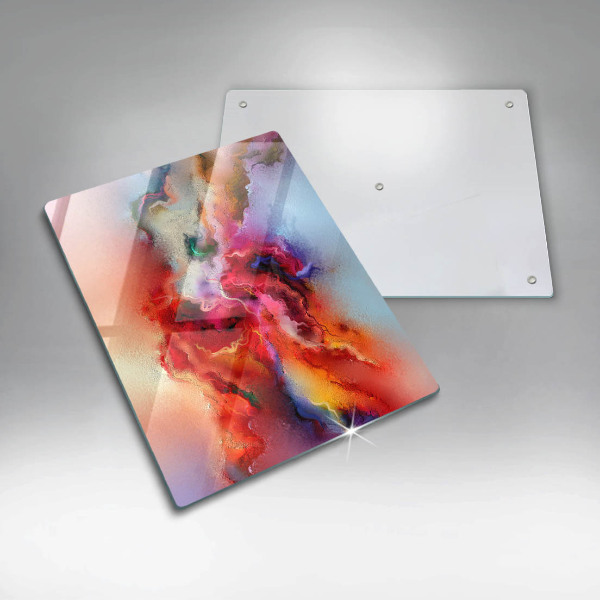 Tábua de vidro Abstração esfumaçada