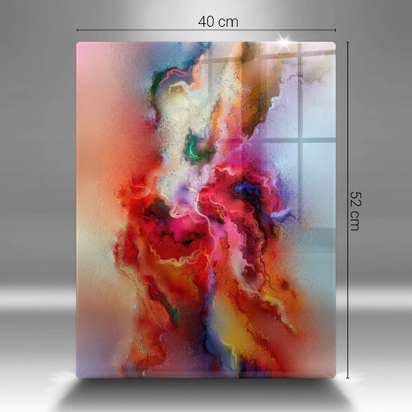 Tábua de vidro Abstração esfumaçada