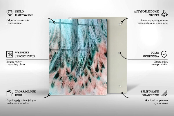 Tábua de vidro Abstração esfumaçada