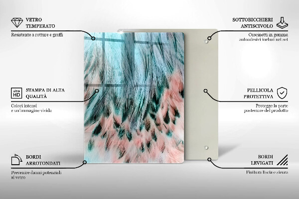 Tábua de vidro Abstração esfumaçada