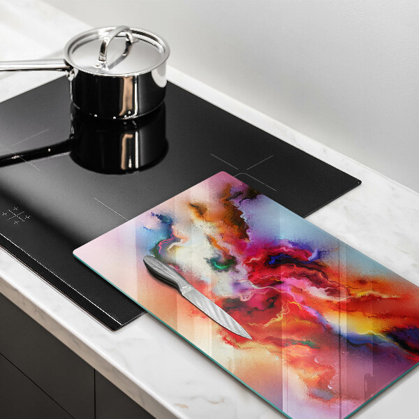 Tábua de vidro Abstração esfumaçada