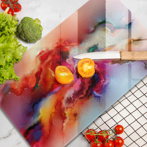 Tábua de vidro Abstração esfumaçada