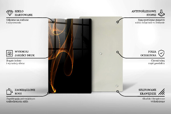 Tábua cozinha Linhas abstratas