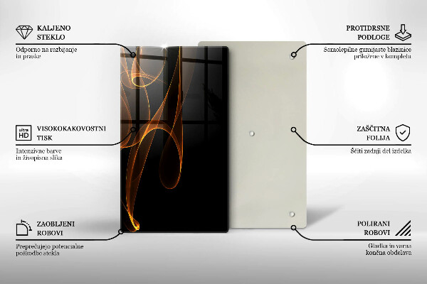 Tábua cozinha Linhas abstratas