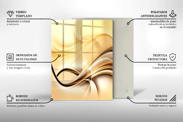 Tábua de cortar alimentos Beijo abstrato