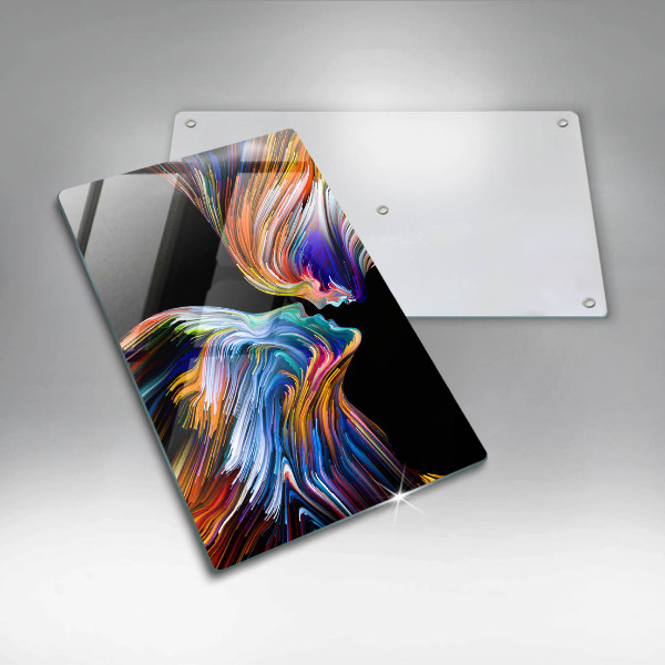 Tábua de cortar alimentos Beijo abstrato