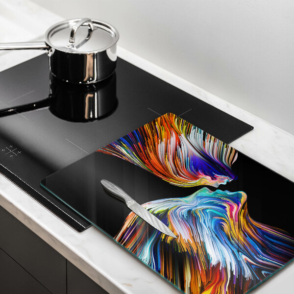 Tábua de cortar alimentos Beijo abstrato