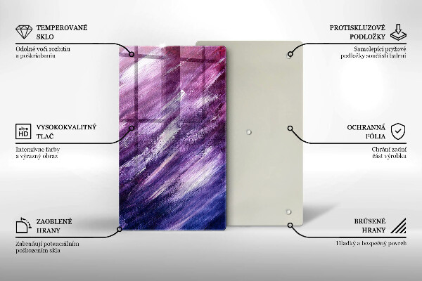 Tábua para cozinha Abstração de tinta