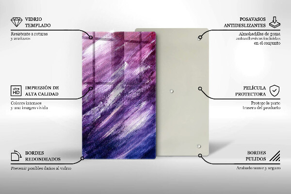 Tábua para cozinha Abstração de tinta