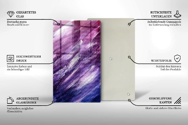 Tábua para cozinha Abstração de tinta