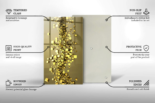 Tábua de cortar Geometria 3D abstrata