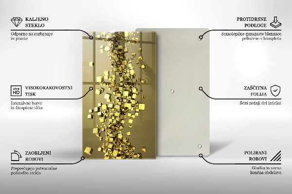Tábua de cortar Geometria 3D abstrata