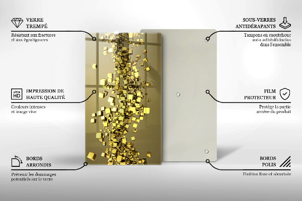 Tábua de cortar Geometria 3D abstrata