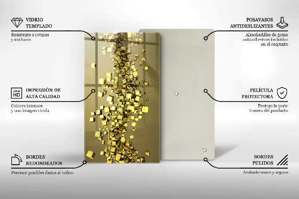 Tábua de cortar Geometria 3D abstrata