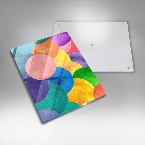 Tábua de corte Círculos coloridos