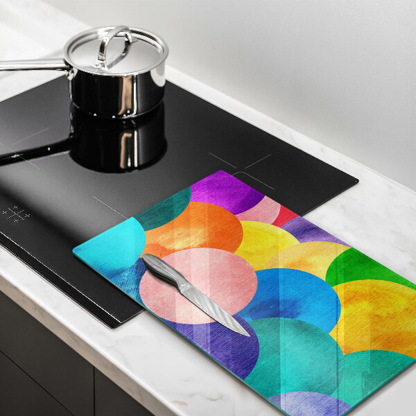 Tábua de corte Círculos coloridos