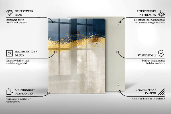 Tábua de corte Ouro abstrato