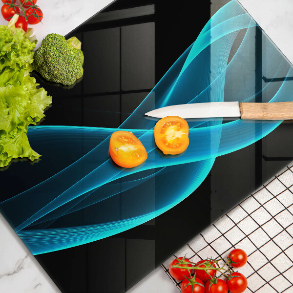 Tábua para cozinha Abstração azul