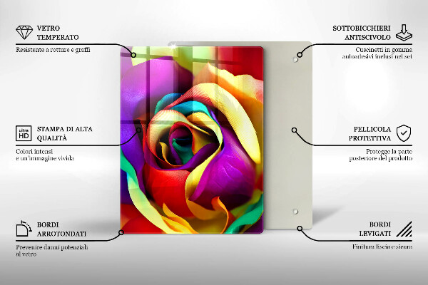 Tábua para cozinha Abstração azul