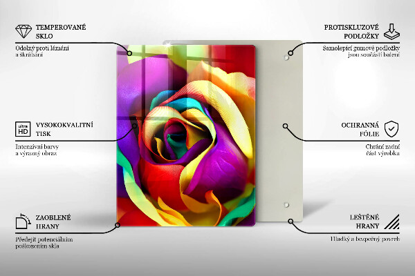 Tábua para cozinha Abstração azul