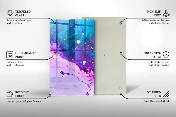 Tábua de cortar alimentos Tinta abstrata