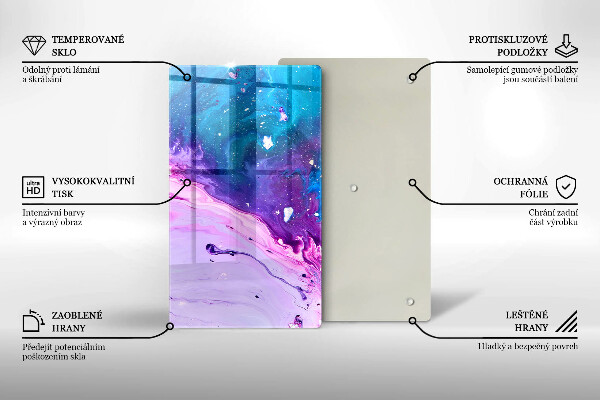 Tábua de cortar alimentos Tinta abstrata