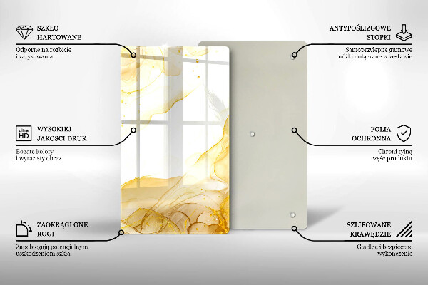 Tábua cozinha Abstração dourada