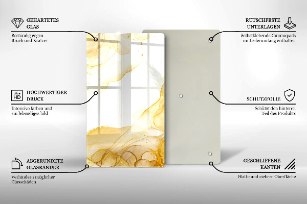 Tábua cozinha Abstração dourada