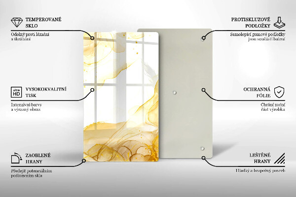 Tábua cozinha Abstração dourada