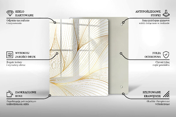 Tábua cozinha Quadrados 3D abstratos